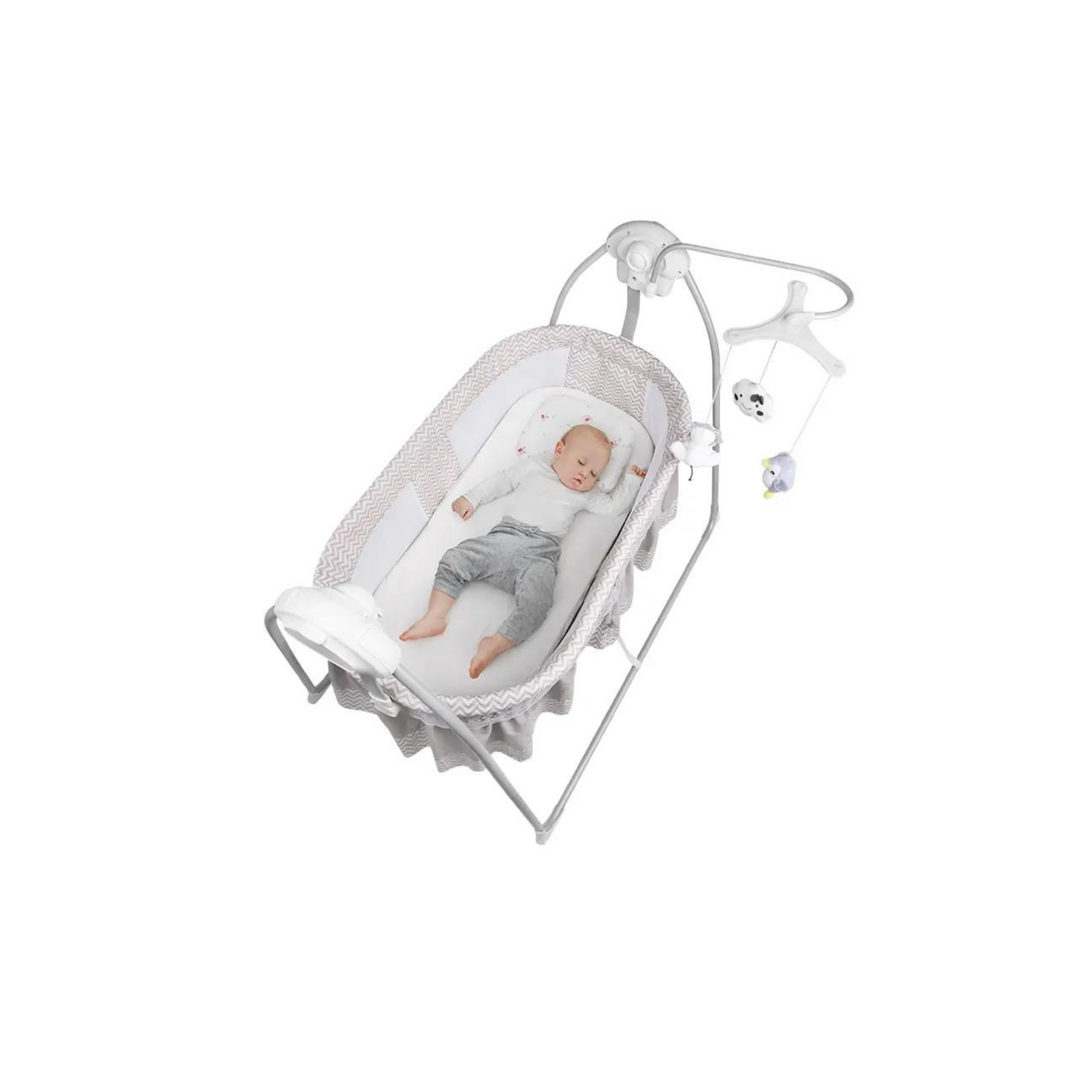 Ronbei Foldable Cot Electric Bassinet Rock Sleeper