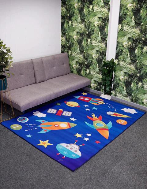 Rectangular Crystal Velvet Carpet for Kids