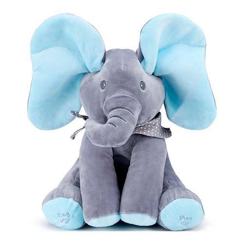 Copy of Plush Peek-a-Boo Elephant - Blue