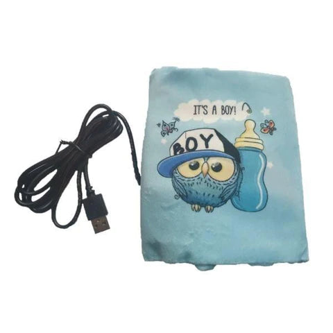 USB portable baby bottle warmer blue