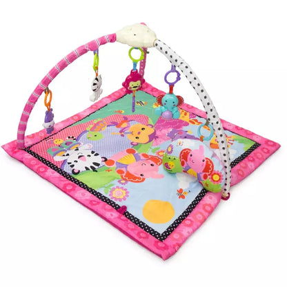 pink baby play mat